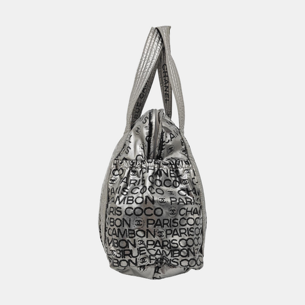 Plastic Tote Bag Gray