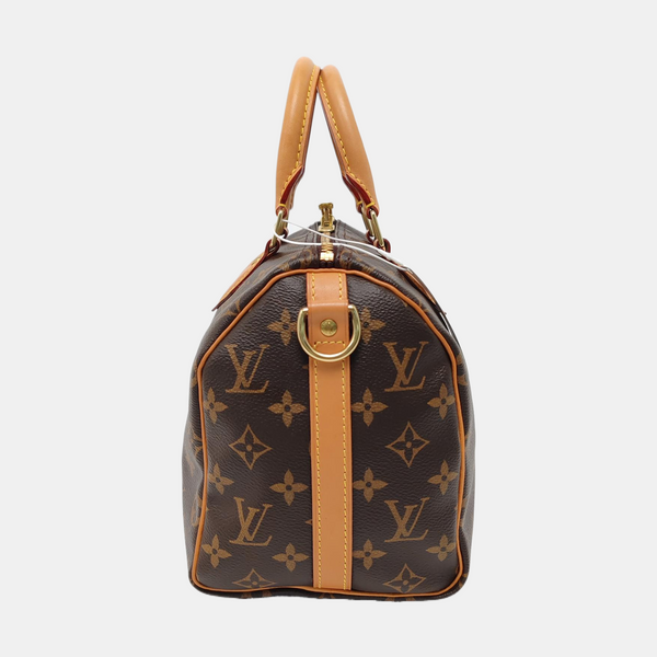 Speedy 25 Lona revestida Monogram marrón
