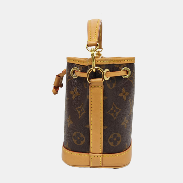 NOÉ Nano Monogram Coated Canvas Brown