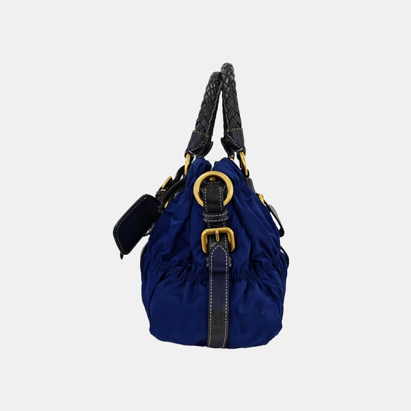 Gaufre Quilted Nylon Blue
