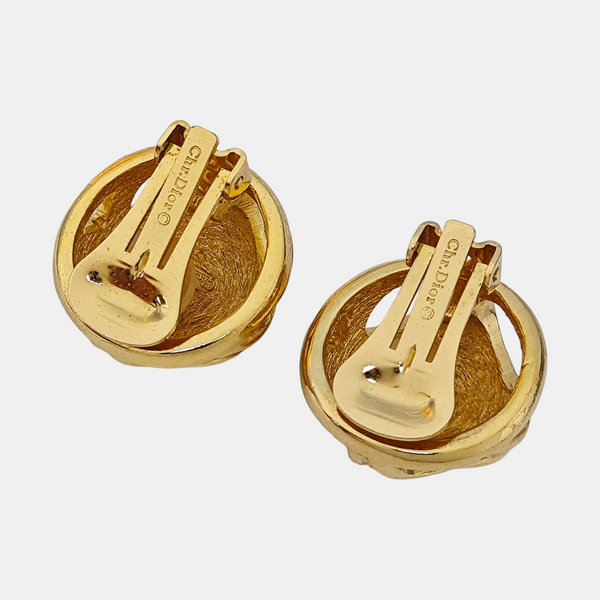 Metal Gold Clip On Earrings