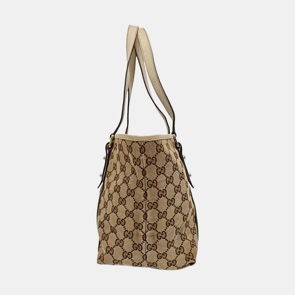 Jolicoeur Medium Monogram Coated Canvas Beige