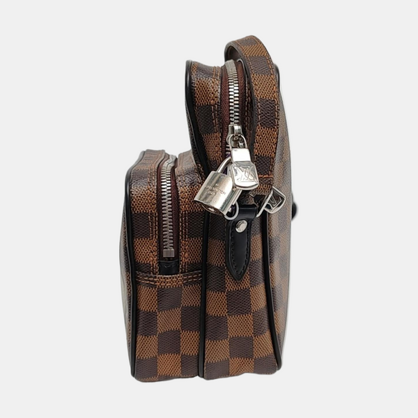 AMAZON Damier Ebene Coated Canvas Brown