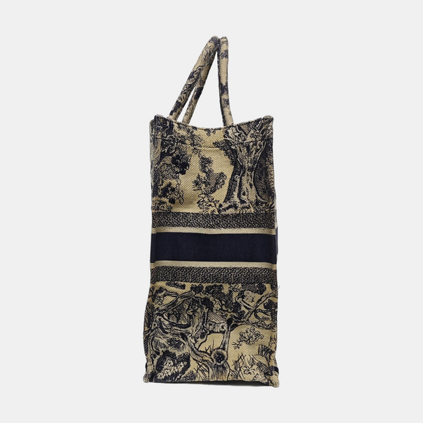 Book Tote Large Fabric Blue