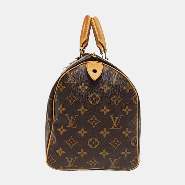 SPEEDY 30 Monogram Coated Canvas Brown