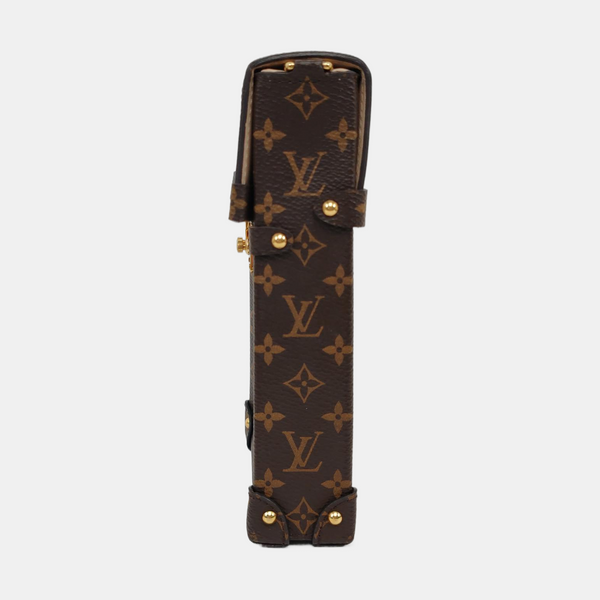 TRUNK Monogram Coated Canvas Brown