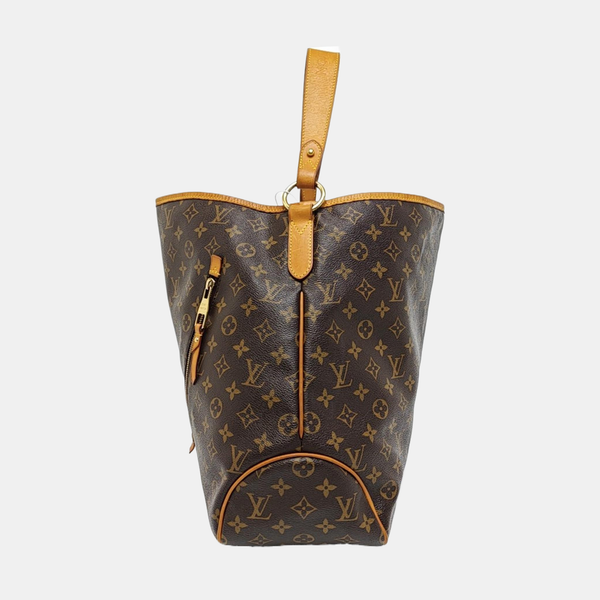 Monogram Coated Canvas Tote Bag Brown