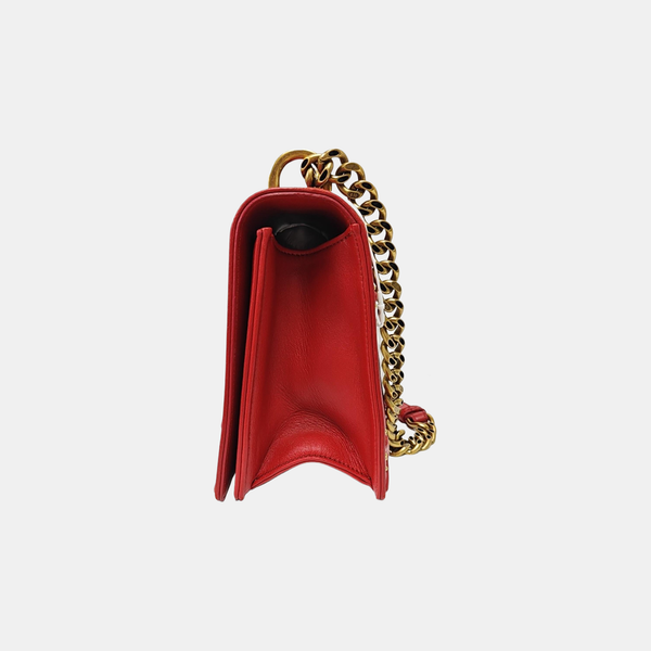 Authenticated pre-owned Diorama Medium Lambskin Red - Shoulder Bag at Looply