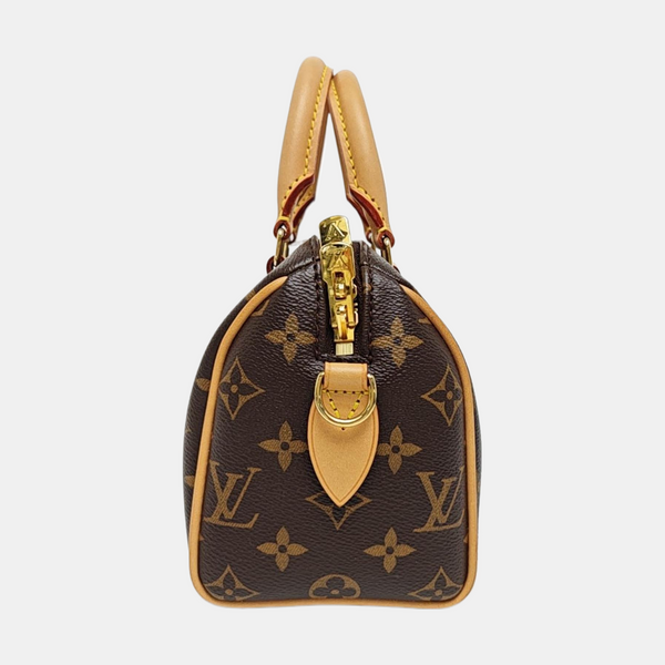 SPEEDY 20 Monogram Coated Canvas Brown