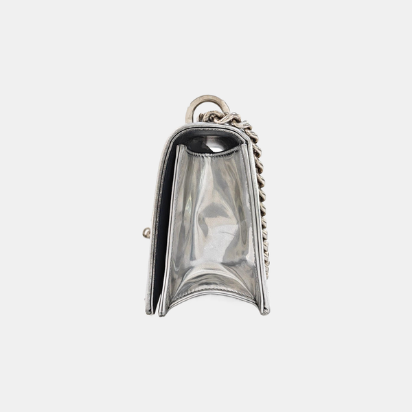 Diorama Small Cannage Calfskin Silver