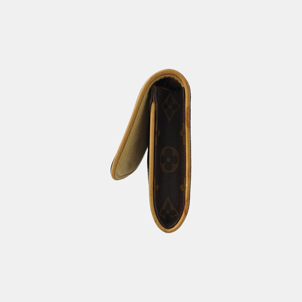 TWIN GM Monogram Coated Canvas Brown