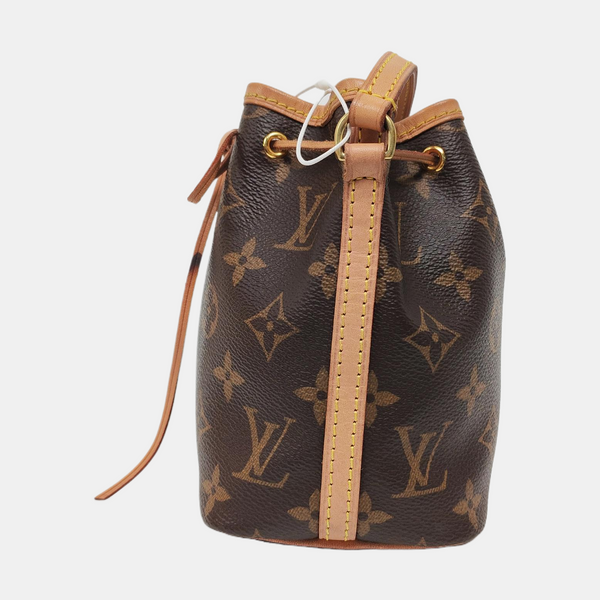 NÉONOÉ Nano Monogram Coated Canvas Brown