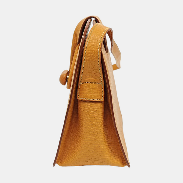 Calfskin Shoulder Bag Orange
