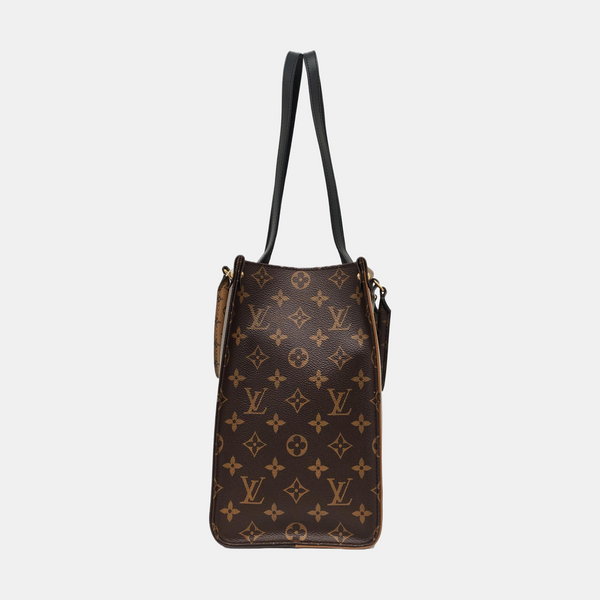 ONTHEGO MM Monogram Coated Canvas Brown