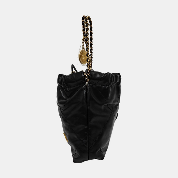 CHANEL 22 Mini Quilted Calfskin Black