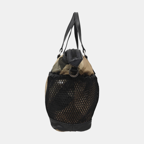 Nylon Shoulder Bag Brown