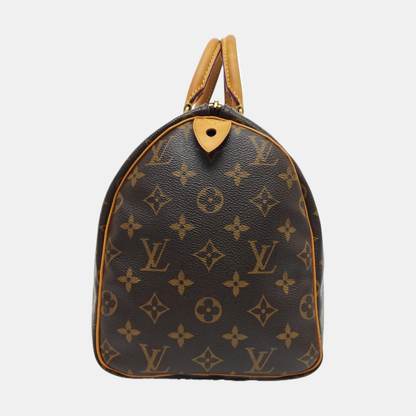 SPEEDY 30 Monogram Coated Canvas Brown