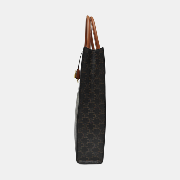 CABAS CELINE Medium Coated Canvas Brown