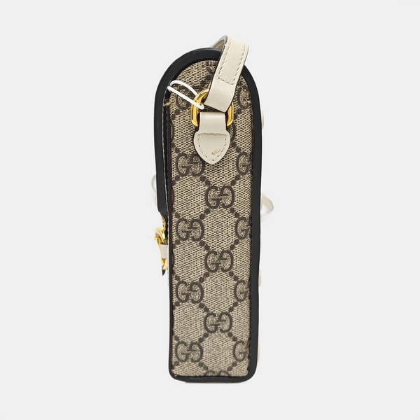 Horsebit 1955 Mini Coated Canvas Beige