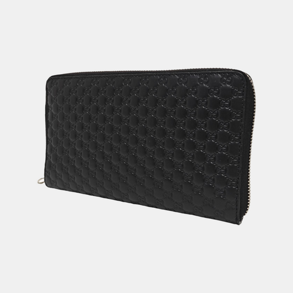 Signature Monogram Calfskin Black Wallet