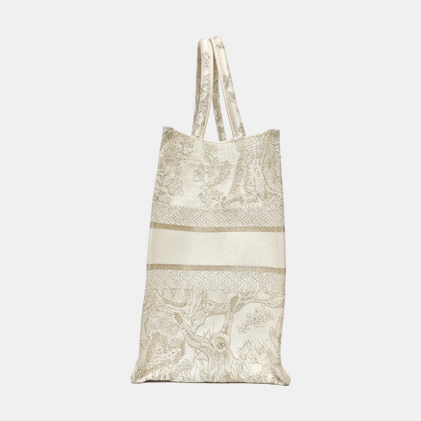 Book Tote Medium Canvas White
