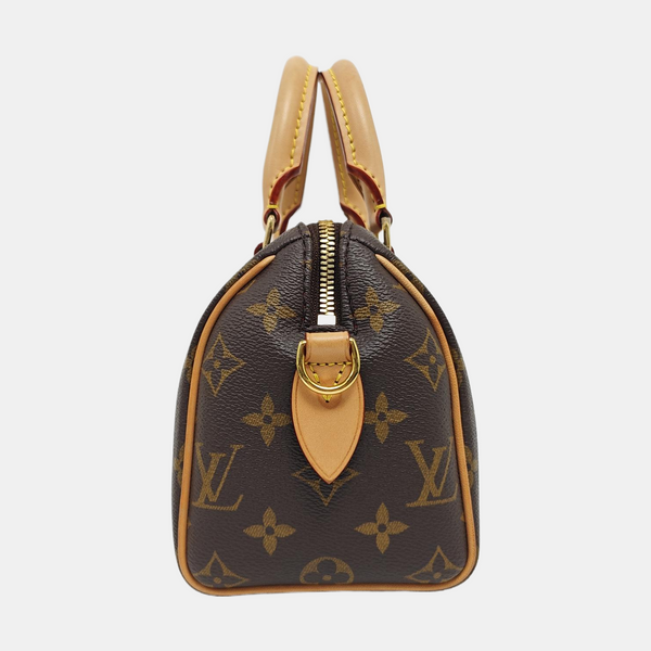 SPEEDY 20 Monogram Coated Canvas Brown