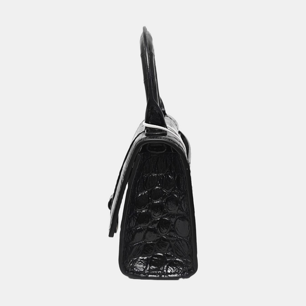Hourglass Mini Calfskin Black