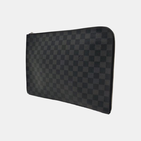 JOUR GM Damier Graphite Coated Canvas Gray