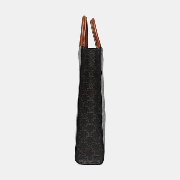 CABAS CELINE Small Coated Canvas Brown