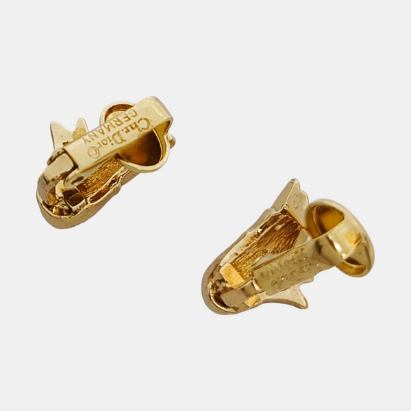 Metal Gold Clip On Earrings