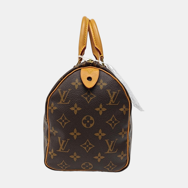 SPEEDY 25 Monogram Coated Canvas Brown