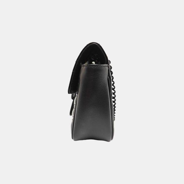 GG Marmont Small Quilted Calfskin Black