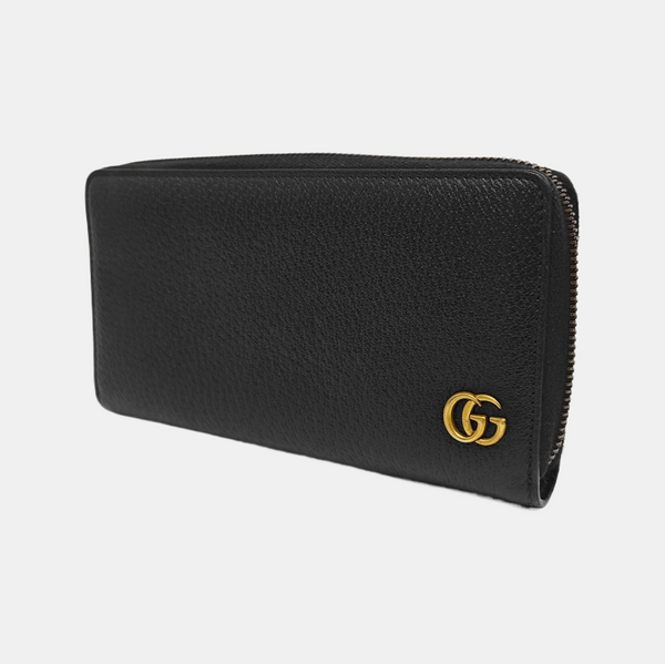 GG Marmont Super Mini Calfskin Black Wallet