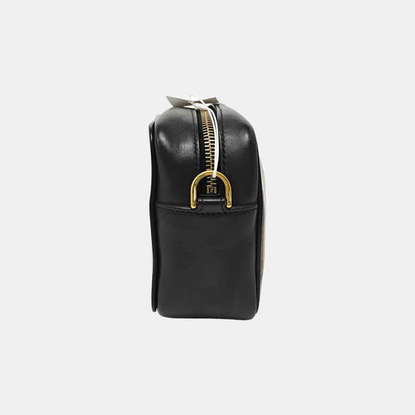 Coated Canvas Shoulder Bag Mini Brown