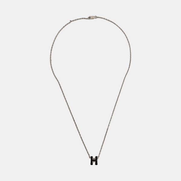 Pop H Metal Silver Necklace