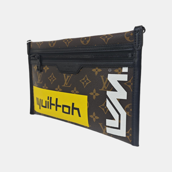 FLAT Monogram Coated Canvas Brown