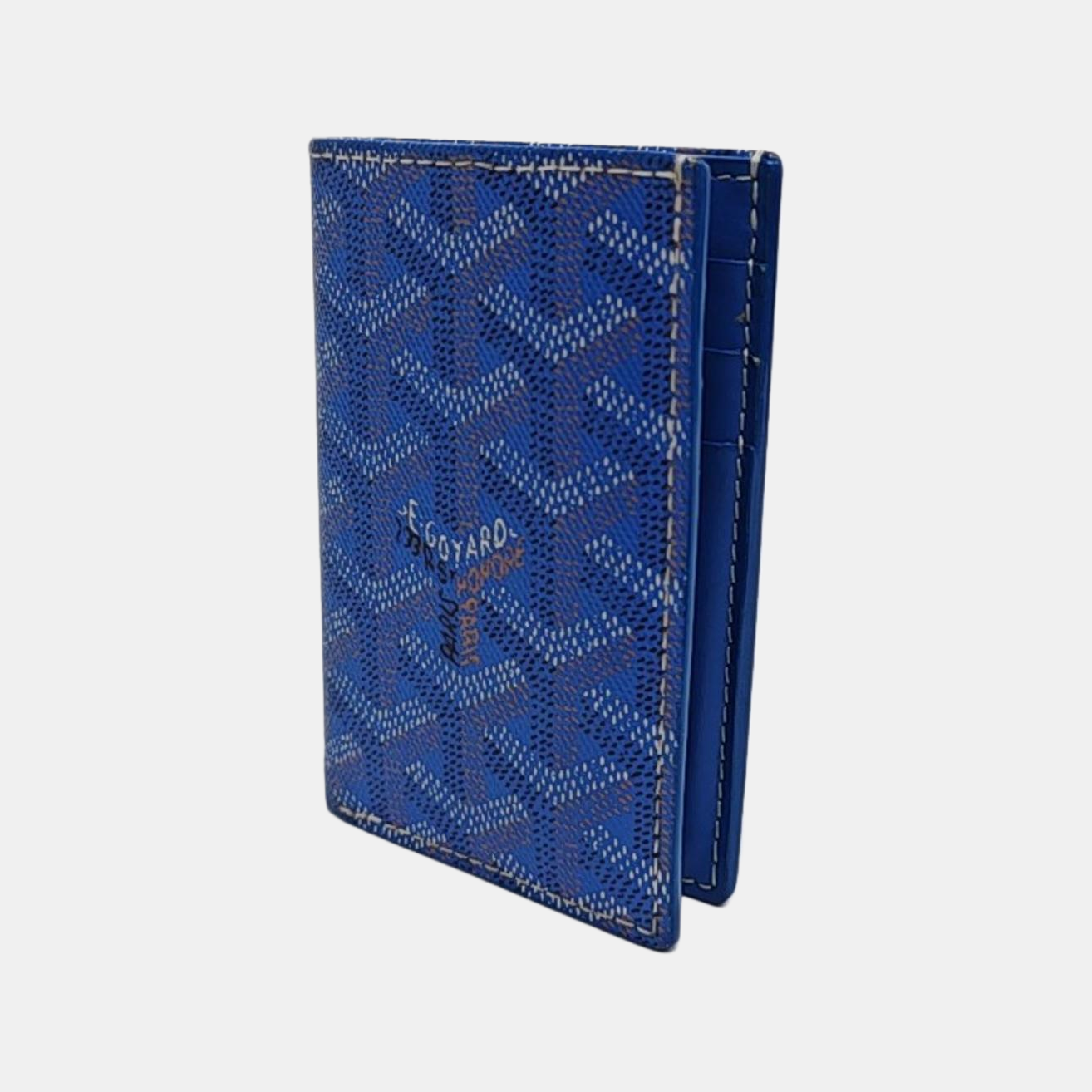 Saint-Marc Coated Canvas Blue Card Holder – Looply