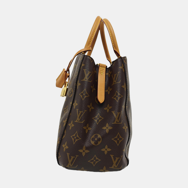 MONTAIGNE GM Monogram Coated Canvas Brown