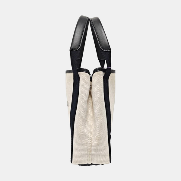 Navy Mini Canvas White