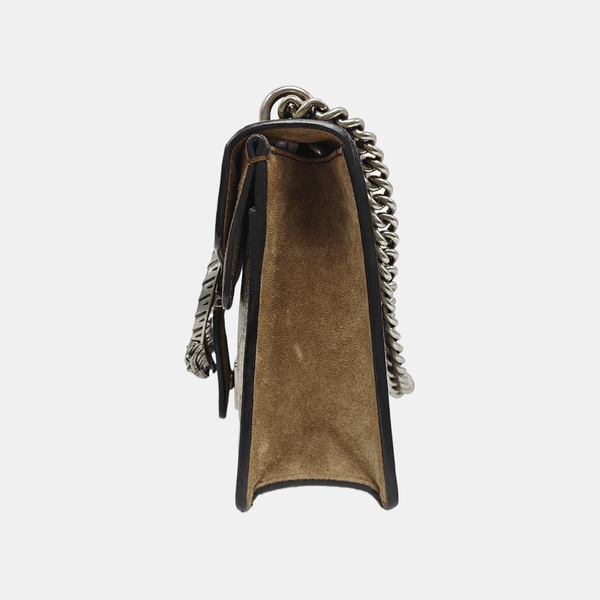 Dionysus Mini Monogram Lona Revestida Beige
