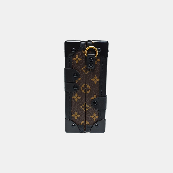PETITE MALLE Monogram Coated Canvas Brown