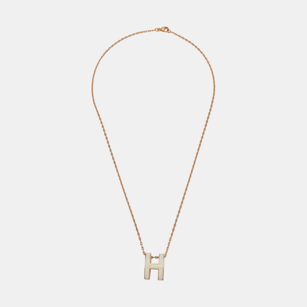 Pop H Metal Rose Gold Necklace