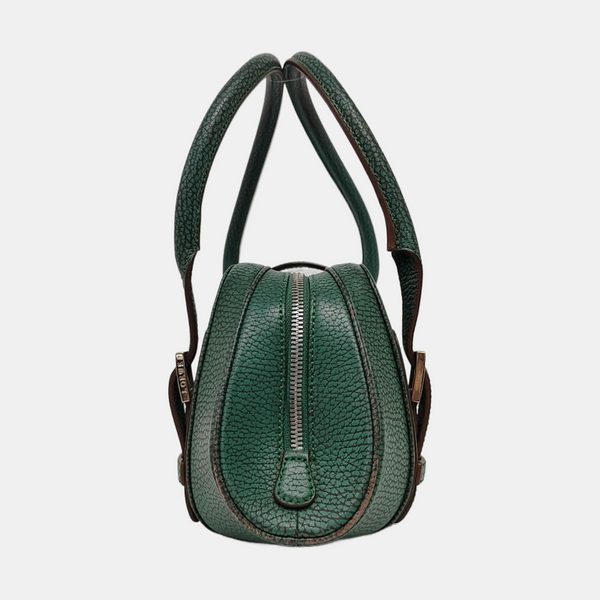 Calfskin Top Handle Bag Green