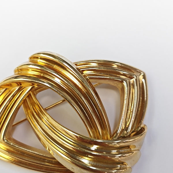 Metal Gold Brooch