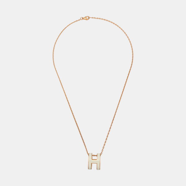 Pop H Metal Rose Gold Necklace