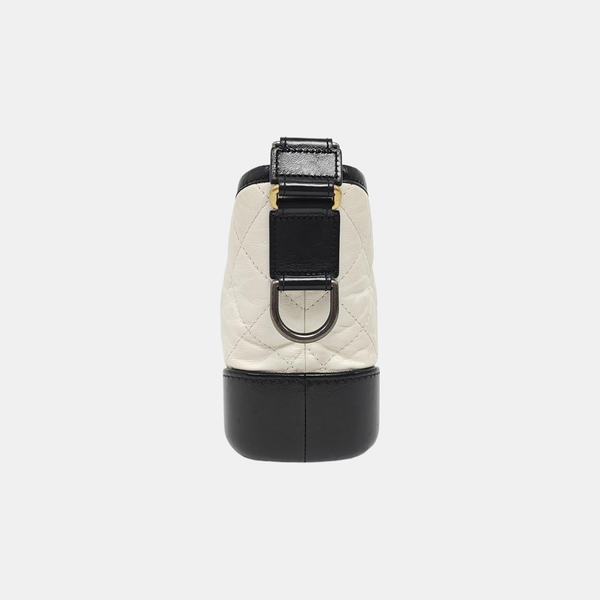GABRIELLE Small Quilted Calfskin White