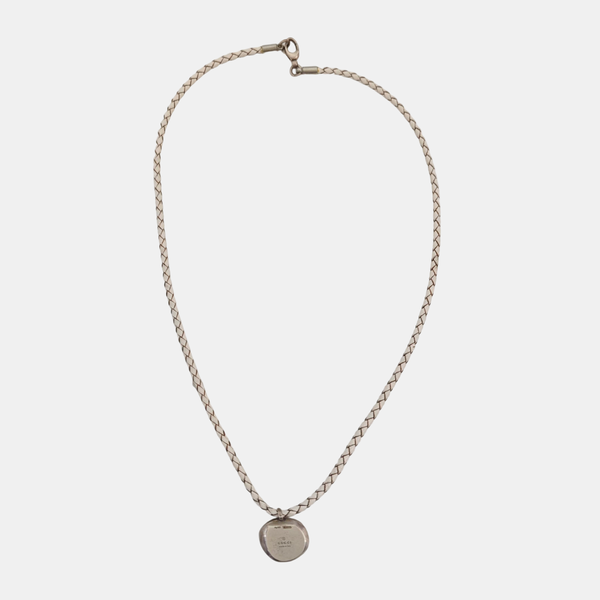 Fabric White Necklace