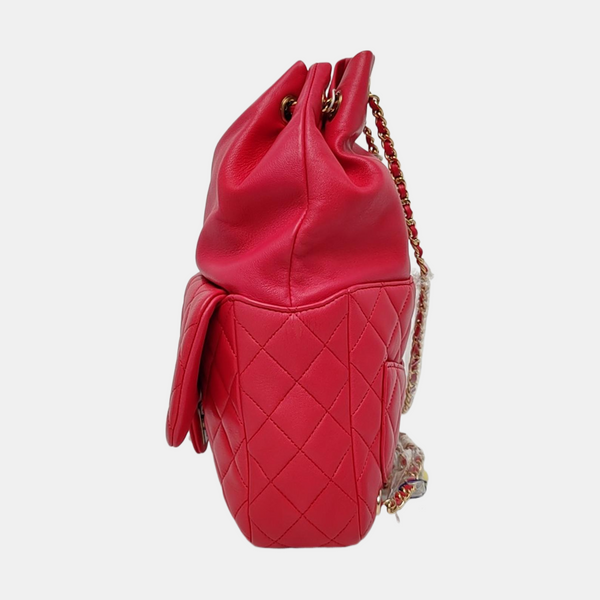 Quilted Lambskin Red