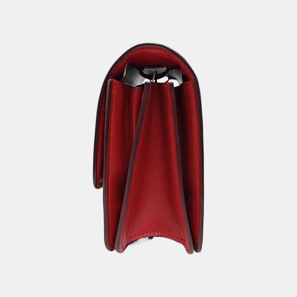 Authenticated pre-owned CLASSIC BOX Mini Calfskin Red - Crossbody Bag at Looply
