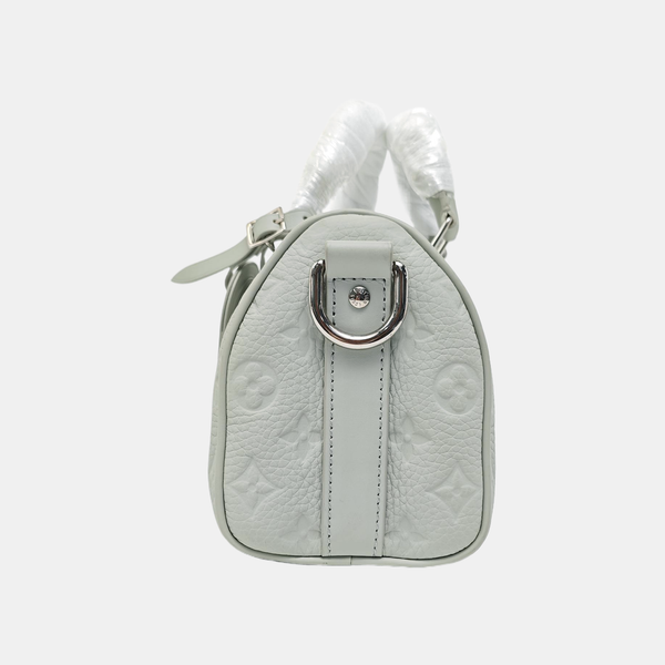 KEEPALL Monogram Calfskin Green